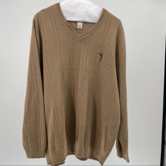 Cypress Links Men’s Tan Sweater - Picture 1 of 4